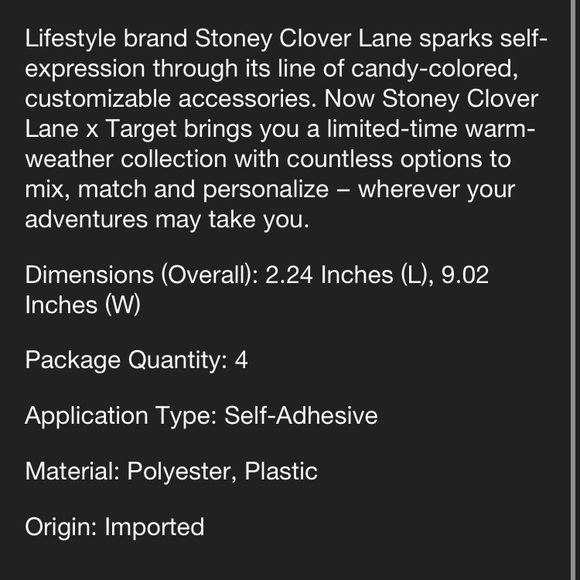 🎉ONE LEFT🎉 Stoney Clover Lane x Target SWIM Patch 4 Pieces - Picture 7 of 7